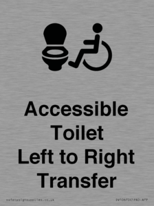 Accessible Toilet with Left to Right Transfer